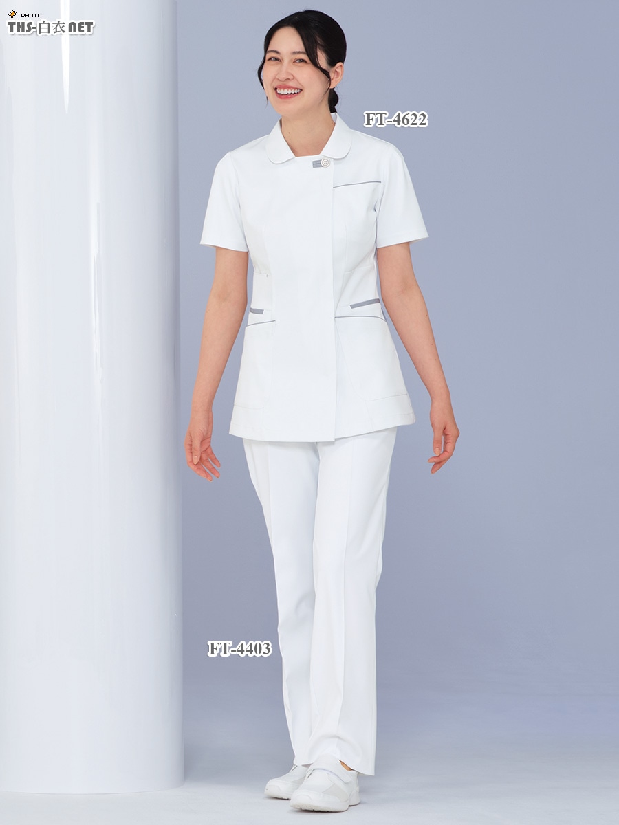 女子上衣半袖[ナガイレーベン製品] FT-4622｜THS-白衣通販・販売