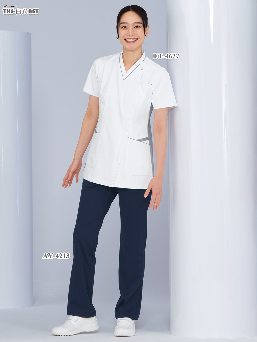 女子スクラブ半袖[ナガイレーベン製品] FT-4627｜THS-白衣通販・販売