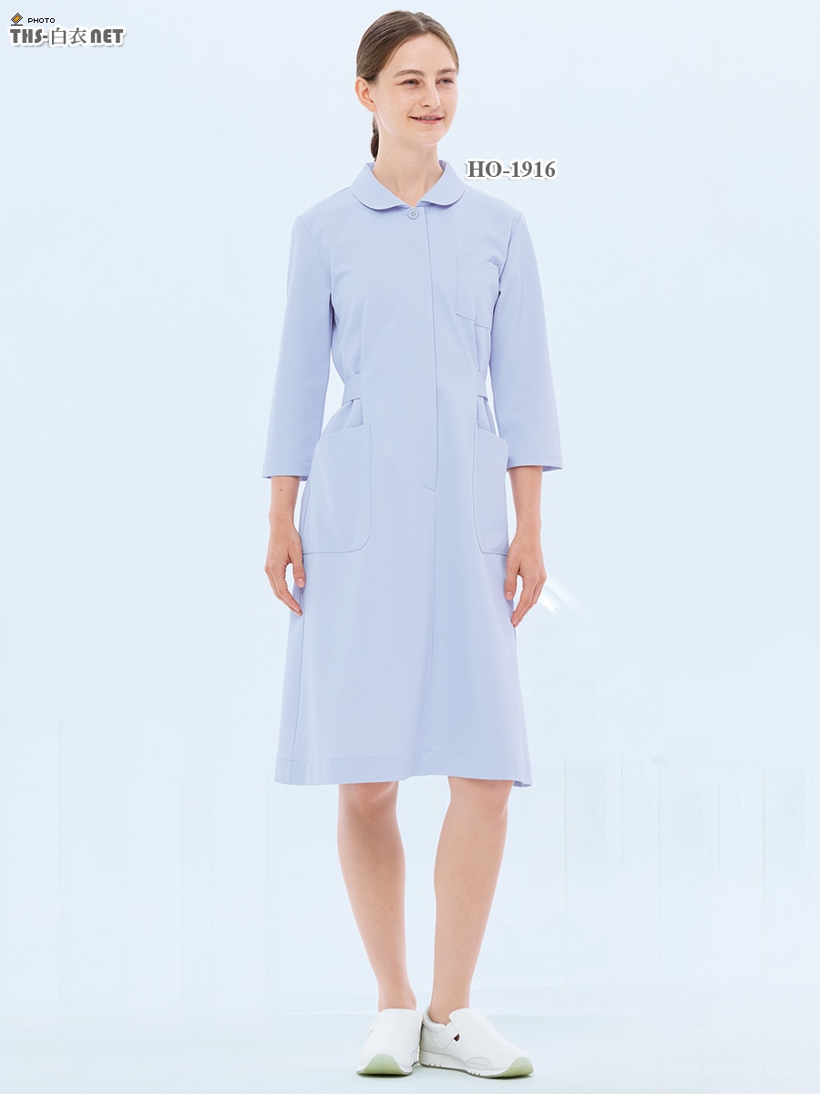 ホスパースタット女子ワンピース七分袖[ナガイレーベン製品] HO-1916