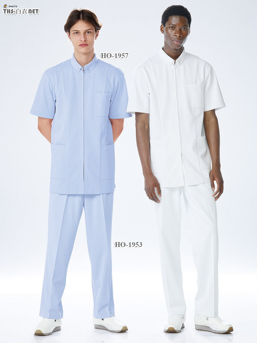 ホスパースタット男子上衣半袖[ナガイレーベン製品] HO-1957｜THS-白衣