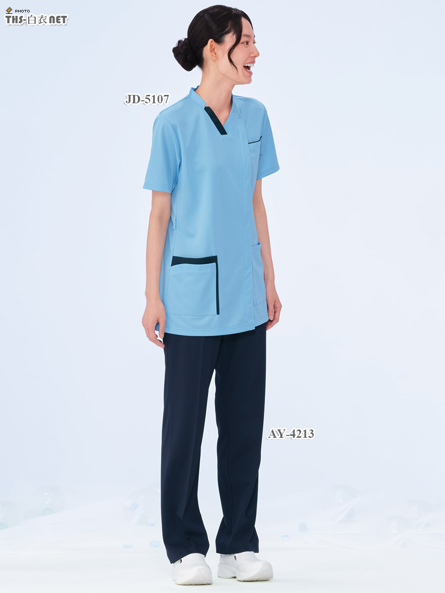 男女兼用スクラブ半袖[ナガイレーベン製品] JD-5107｜THS-白衣通販・販売