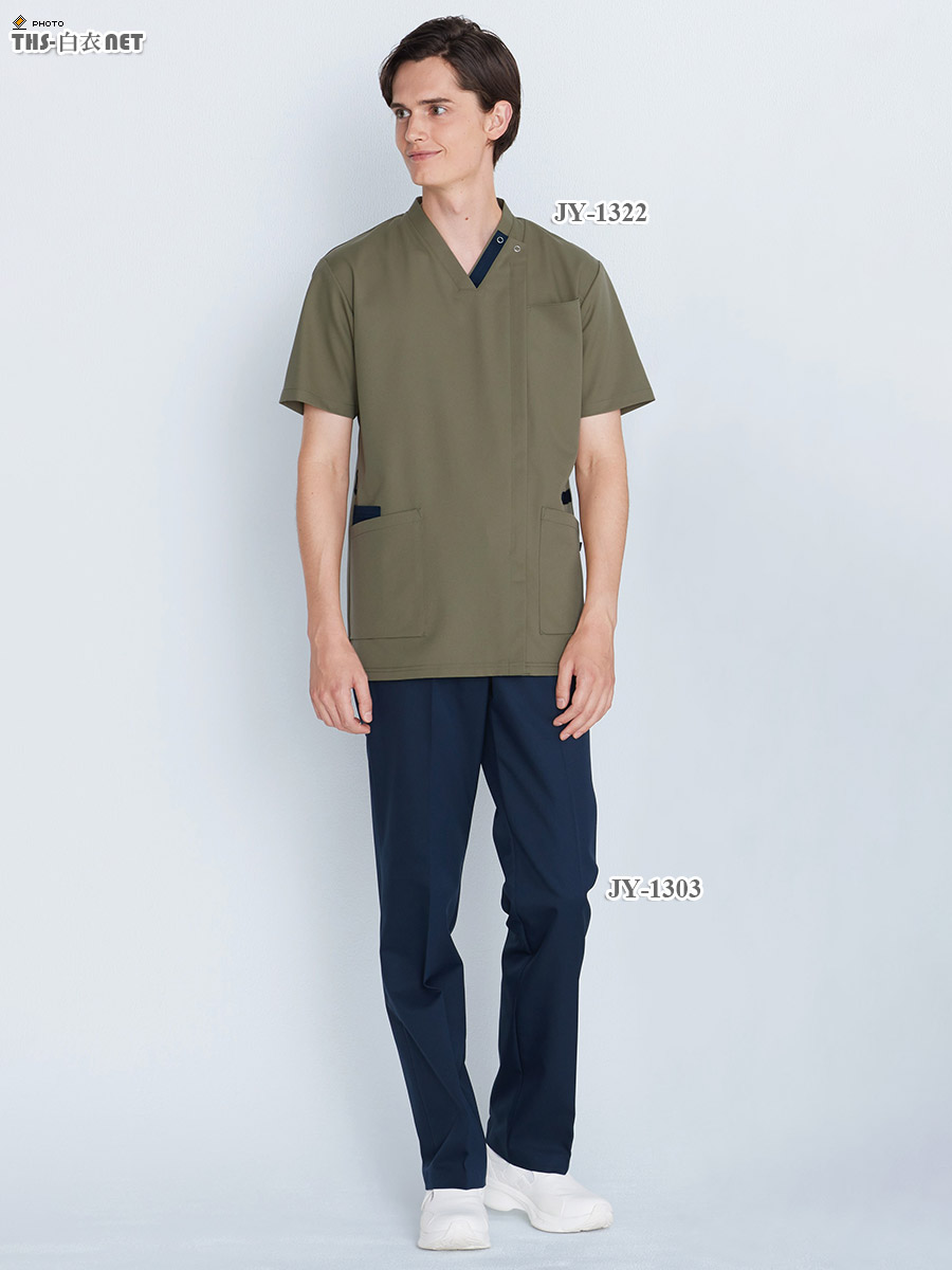 男女兼用スクラブ半袖[ナガイレーベン製品] JY-1322｜THS-白衣通販・販売