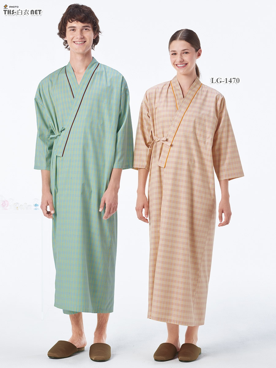 ヘルスヘルパー患者衣ゆかた型[ナガイレーベン製品] LG-1470｜THS-白衣