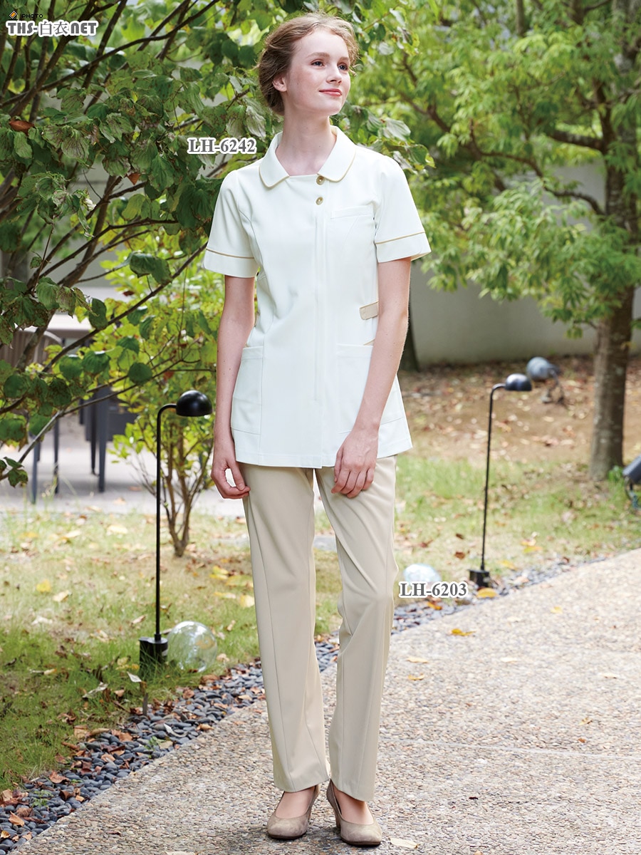 女子チュニック半袖[ナガイレーベン製品] LH-6242｜THS-白衣通販・販売