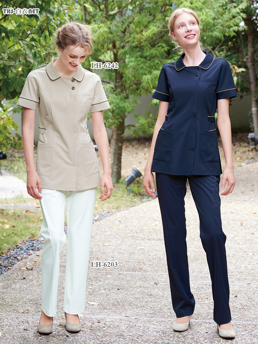 女子チュニック半袖[ナガイレーベン製品] LH-6242｜THS-白衣通販・販売