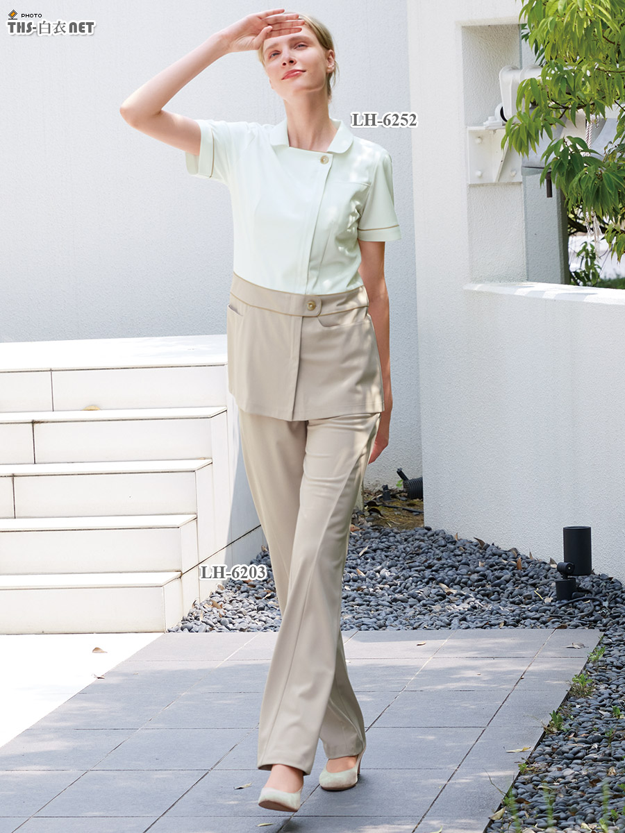 女子チュニック半袖[ナガイレーベン製品] LH-6252｜THS-白衣通販・販売