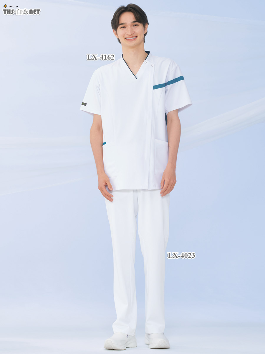 男女兼用スクラブ半袖[ナガイレーベン製品] LX-4162｜THS-白衣通販・販売