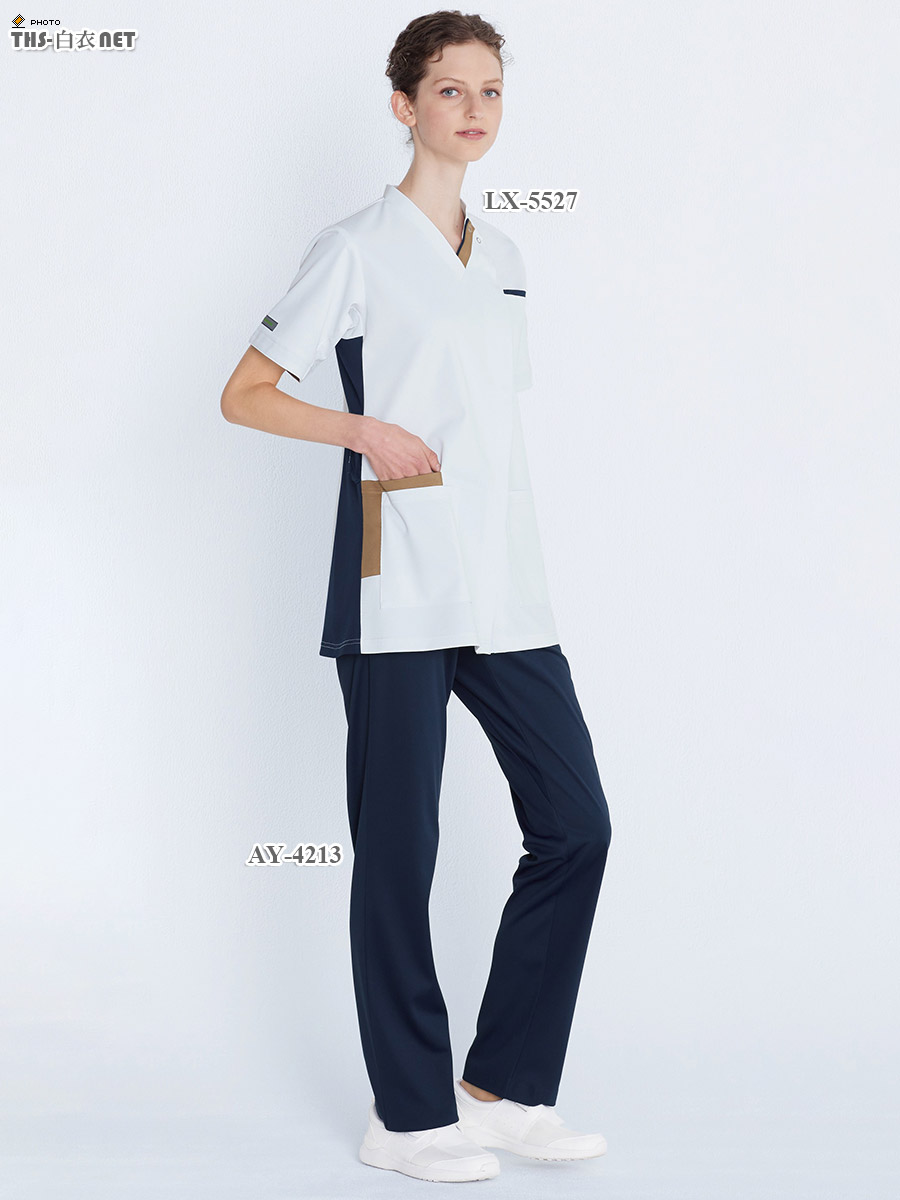男女兼用スクラブ半袖[ナガイレーベン製品] LX-5527｜THS-白衣通販・販売