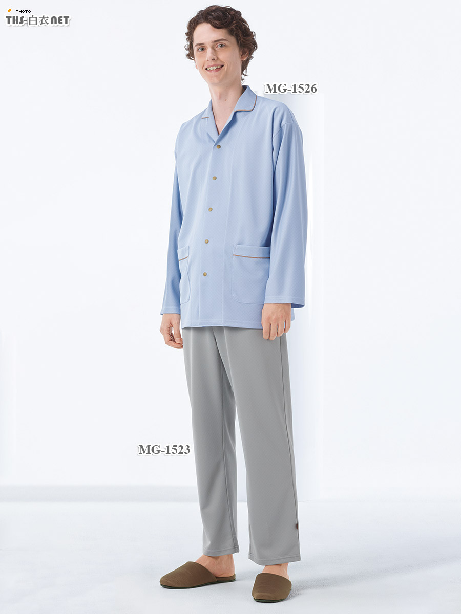 男女兼用患者衣パジャマ型上衣[ナガイレーベン製品] MG-1526｜THS-白衣