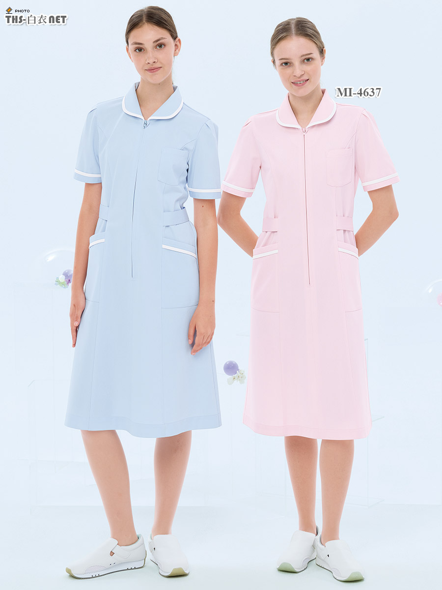 ミレリア女子ワンピース半袖[ナガイレーベン製品] MI-4637｜THS-白衣