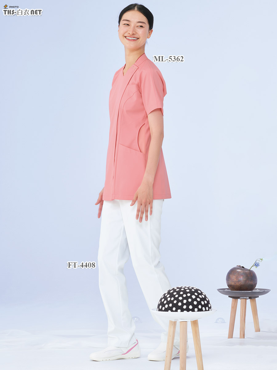 女子スクラブ半袖[ナガイレーベン製品] ML-5362｜THS-白衣通販・販売