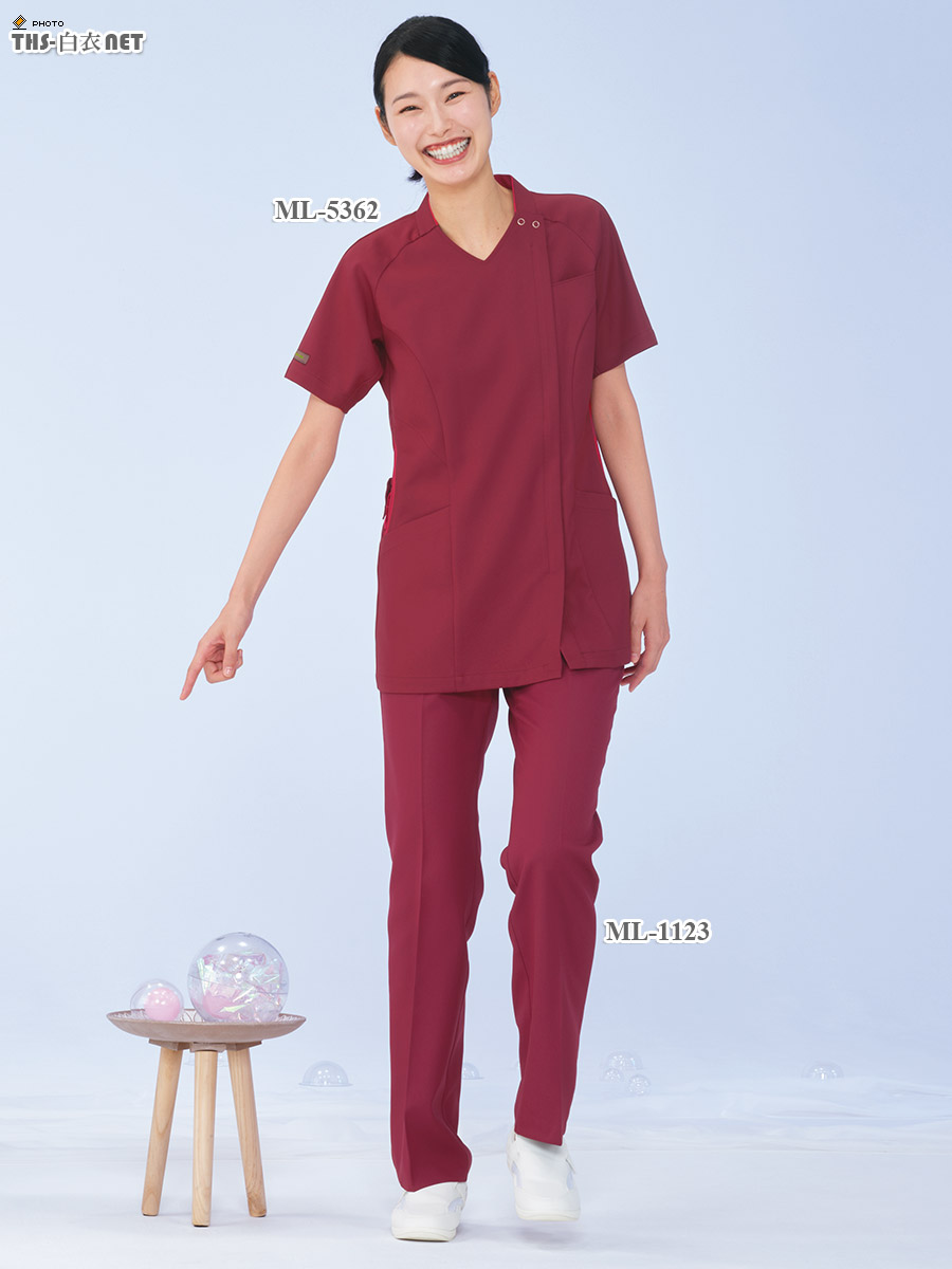 女子スクラブ半袖[ナガイレーベン製品] ML-5362｜THS-白衣通販・販売