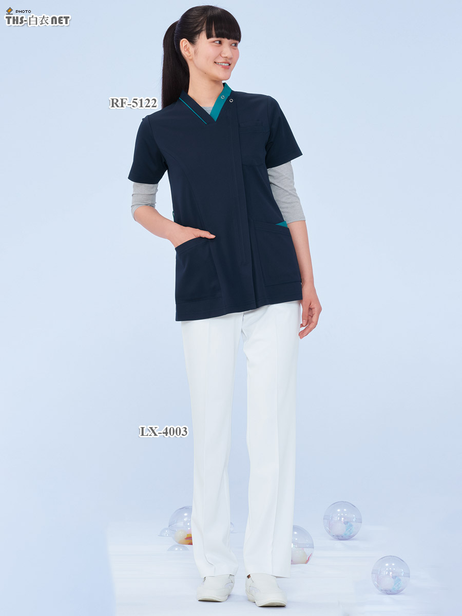 女子スクラブ半袖[ナガイレーベン製品] RF-5122｜THS-白衣通販・販売