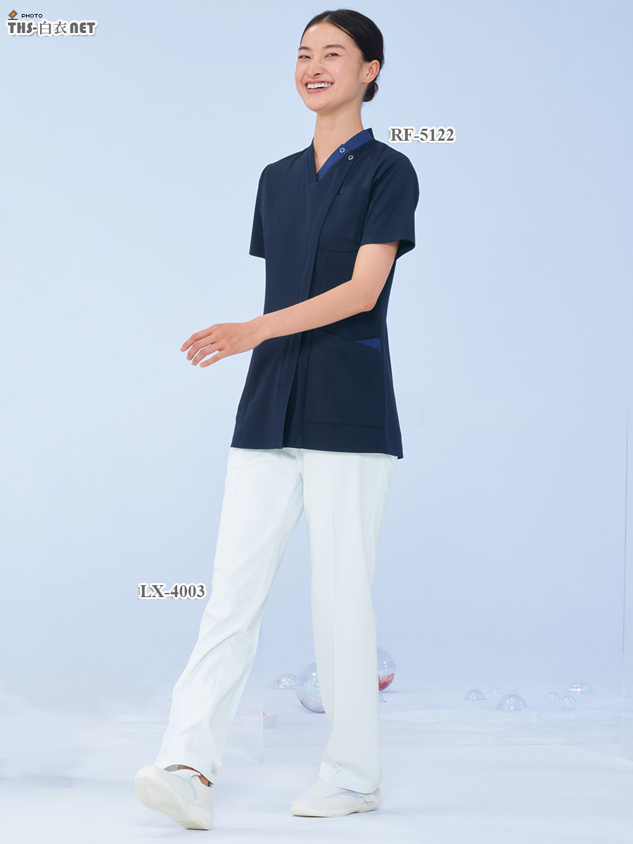 女子スクラブ半袖[ナガイレーベン製品] RF-5122｜THS-白衣通販・販売