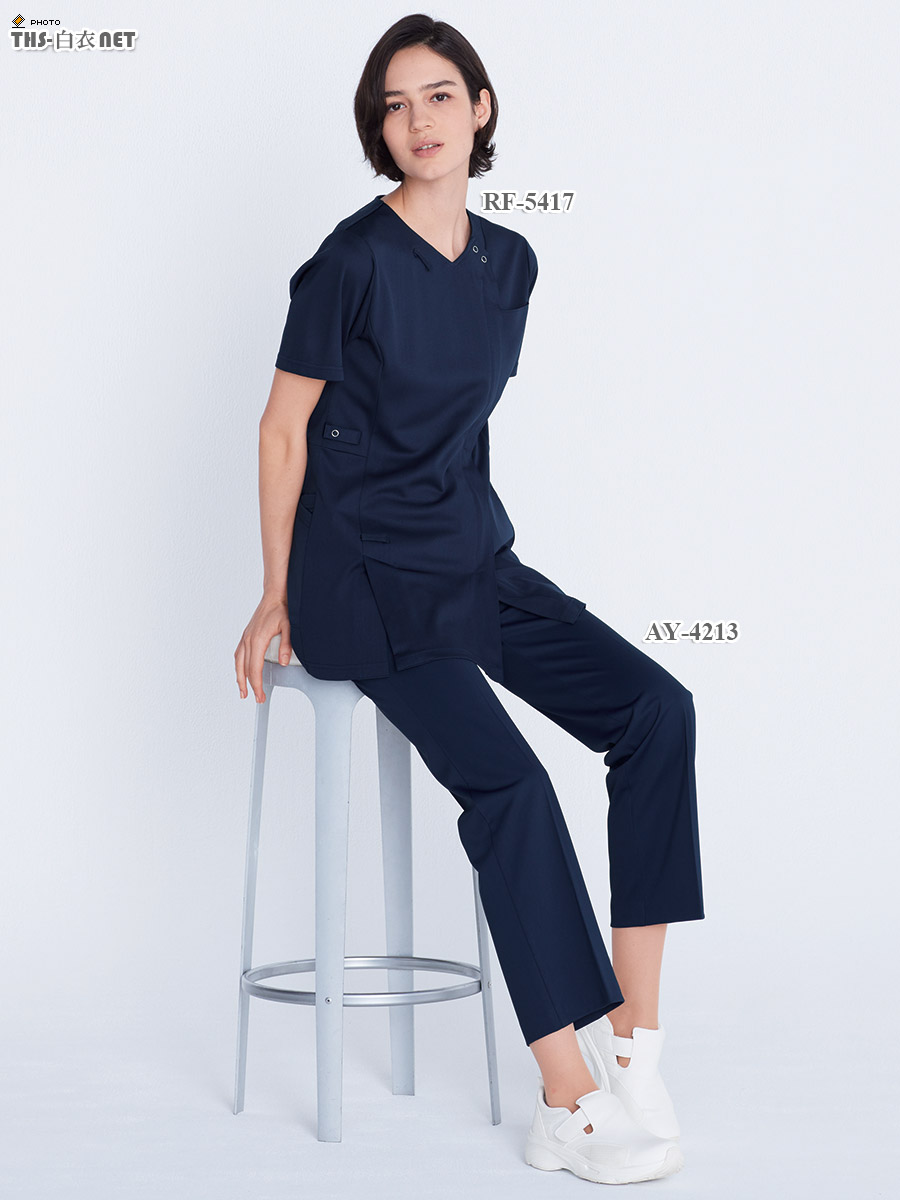 女子スクラブ半袖[ナガイレーベン製品] RF-5417｜THS-白衣通販・販売