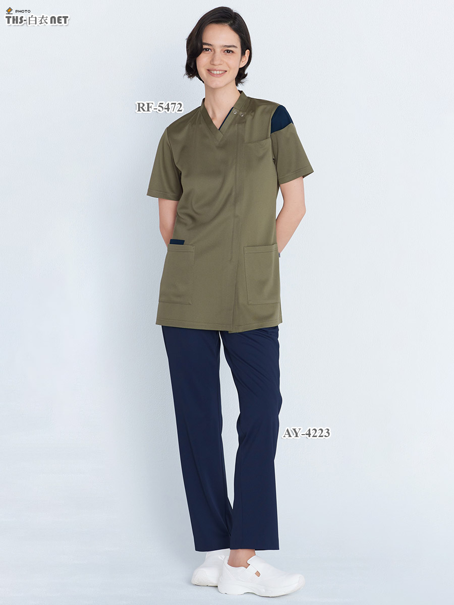 男女兼用スクラブ半袖[ナガイレーベン製品] RF-5472｜THS-白衣通販・販売