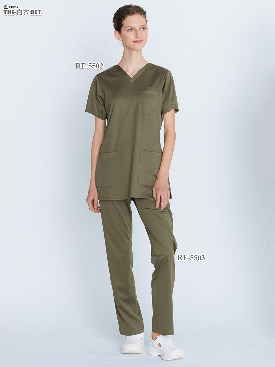 男女兼用スクラブ半袖[ナガイレーベン製品] RF-5502｜THS-白衣通販・販売