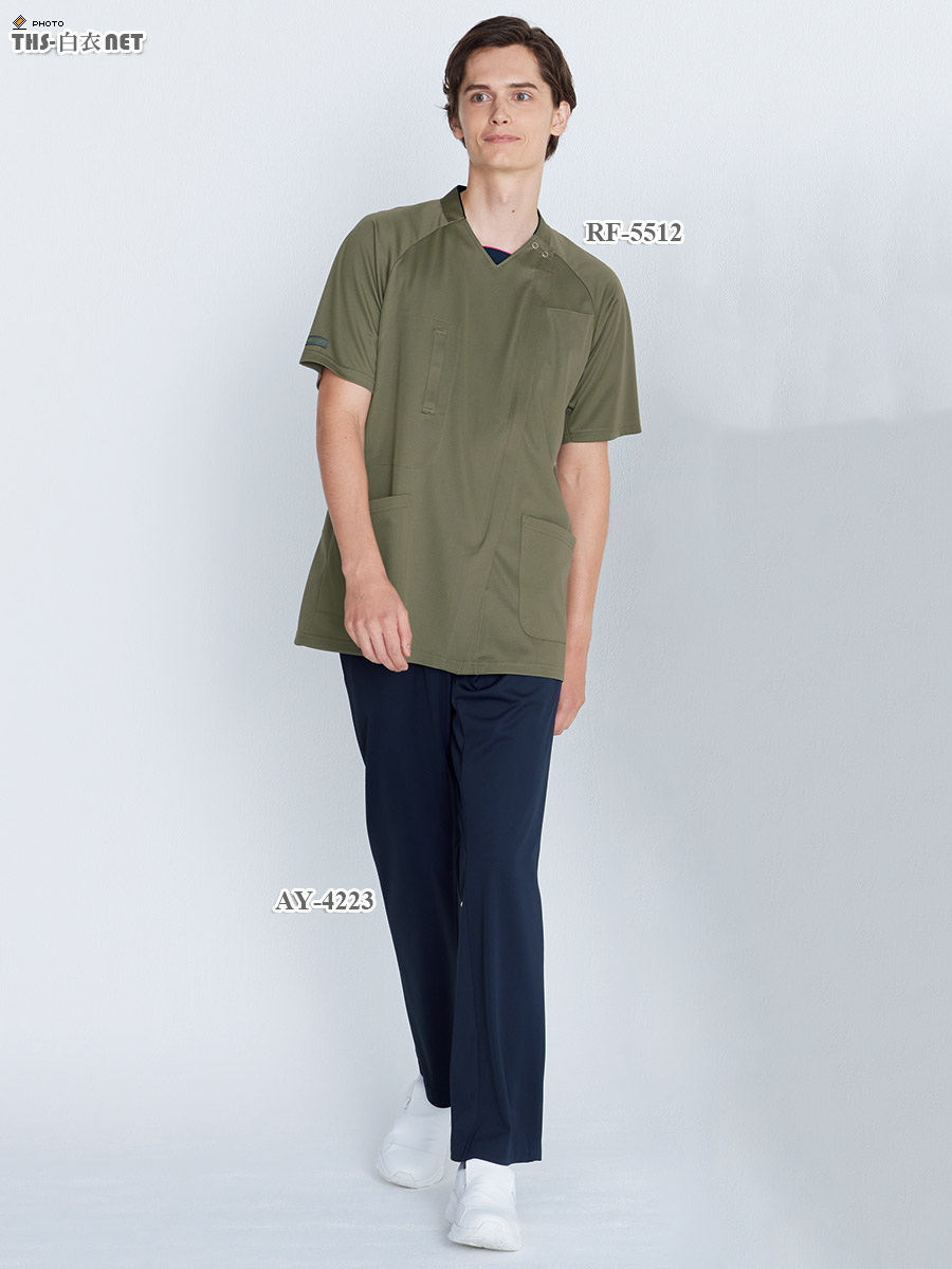 男女兼用スクラブ半袖[ナガイレーベン製品] RF-5512｜THS-白衣通販・販売