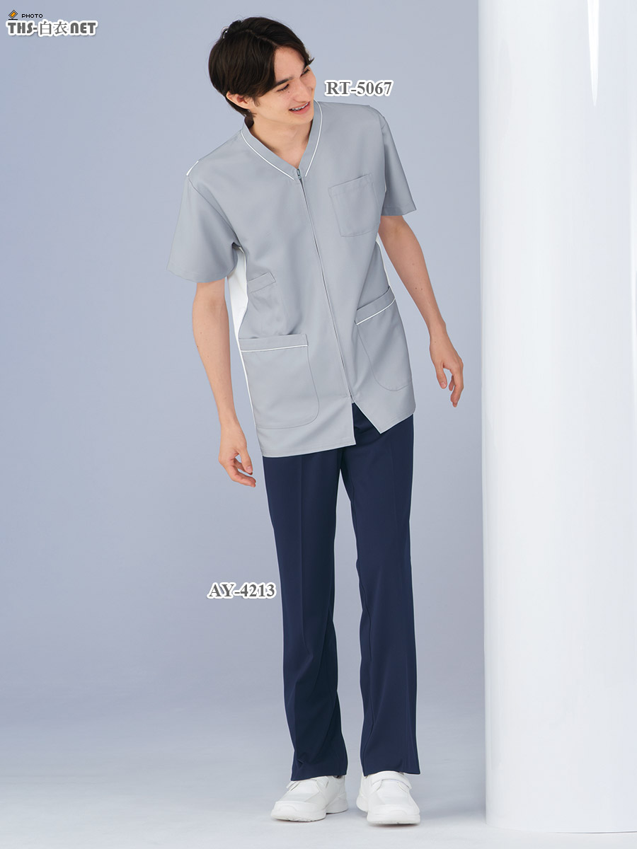 男女兼用スクラブ半袖[ナガイレーベン製品] RT-5067｜THS-白衣通販・販売