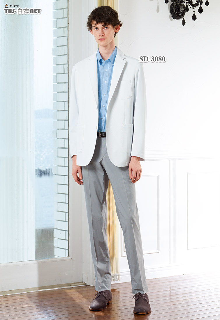 Ths 白衣通販 男子テーラードジャケット長袖 ナガイレーベン製品 Sd 3080