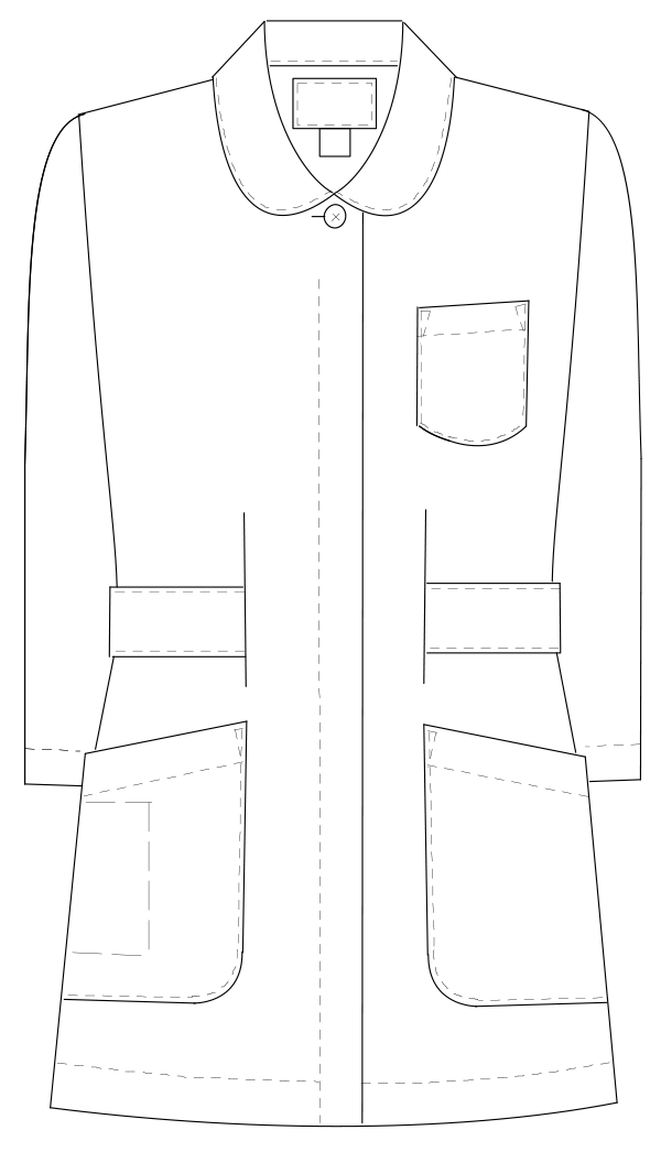 ホスパースタット女子上衣七分袖[ナガイレーベン製品] HO-1911｜THS