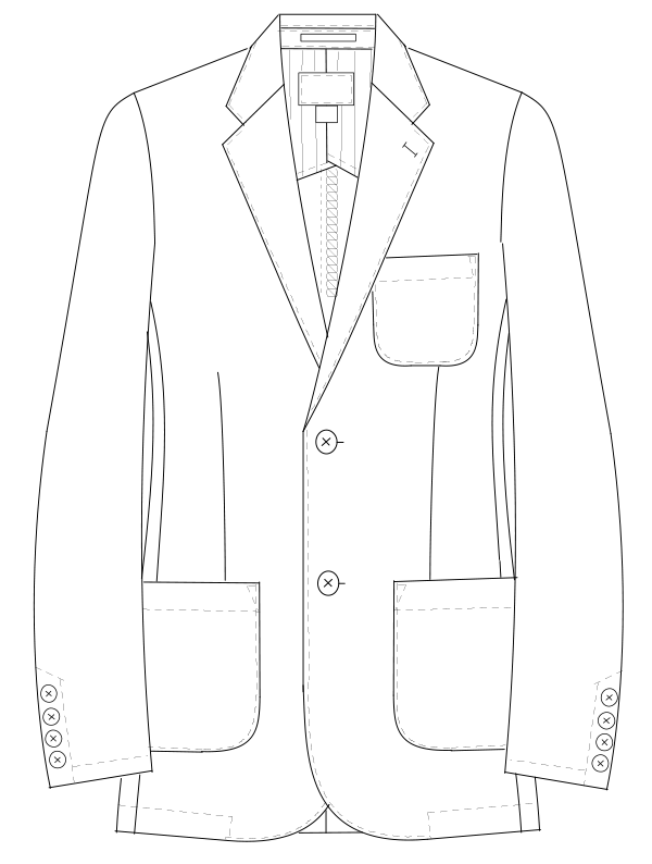 SD-3080　男子テーラードジャケット長袖