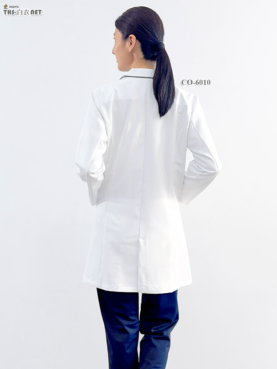 レディス白衣ショートドクターコート長袖[オンワード製品] CO-6010
