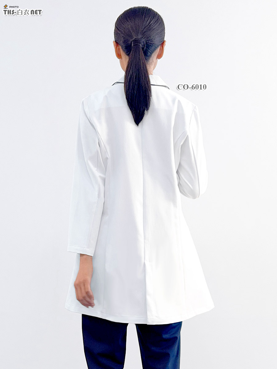 レディス白衣ショートドクターコート長袖[オンワード製品] CO-6010