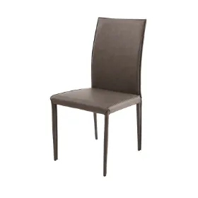 ダイニングチェア　VEINプラス DC LEATHER/DGY 【大型商品配送】