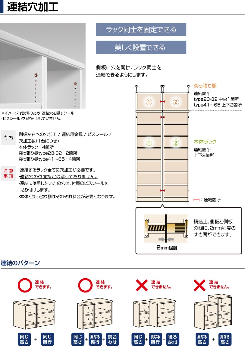 連結穴加工
