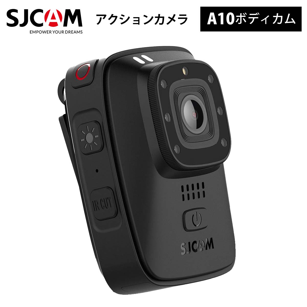 SJCAM A10ボディカム（ブラック） | アクションカメラ | タイムテクノロジー公式ショップ