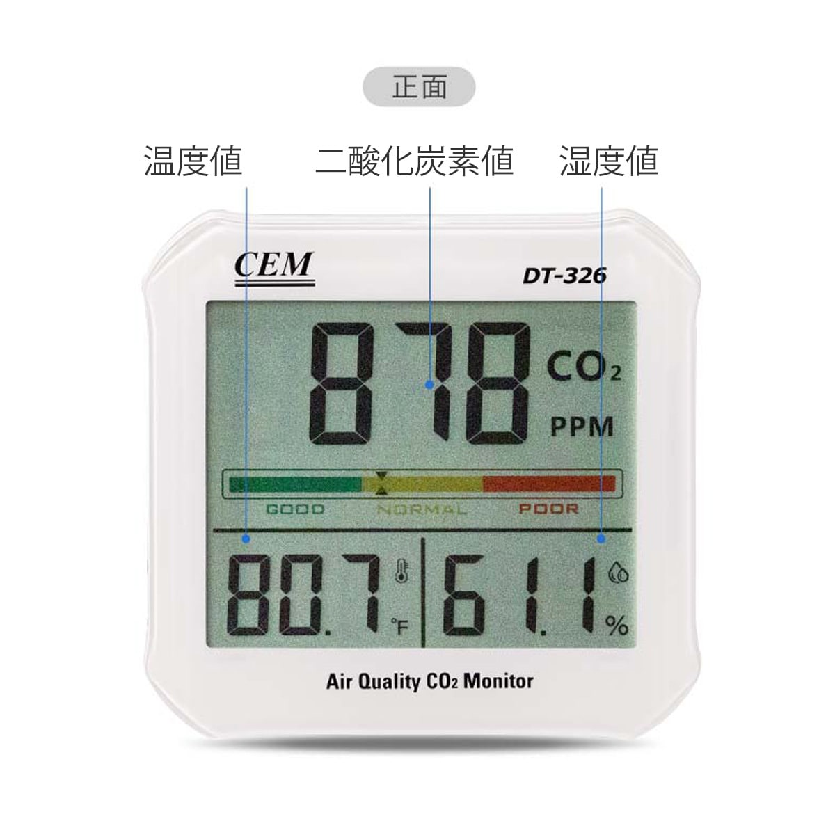 CEM 二酸化炭素濃度計 DT-326 | 環境計