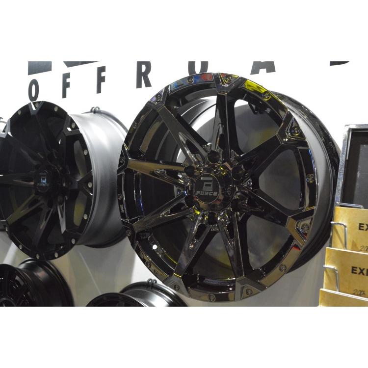 FORCE DENALI 18x8.0J 6/139.7 +15 MBK マットブラック DUNLOP