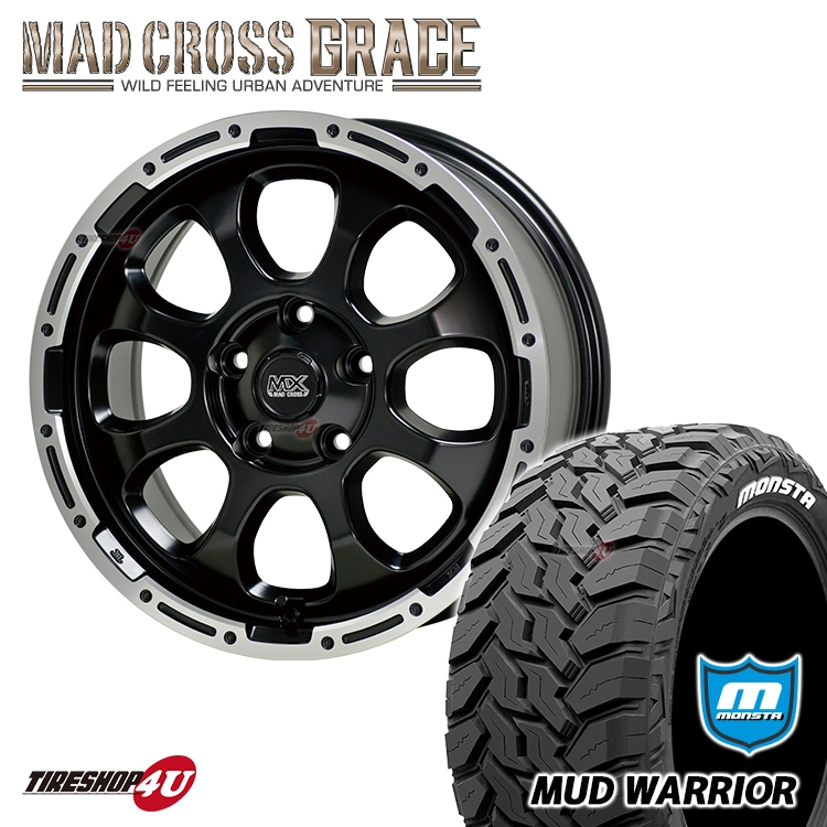 MAD CROSS GRACE 16x7.0J 5/114.3 +38 GB/P MONSTA MUDWARRIOR 235 