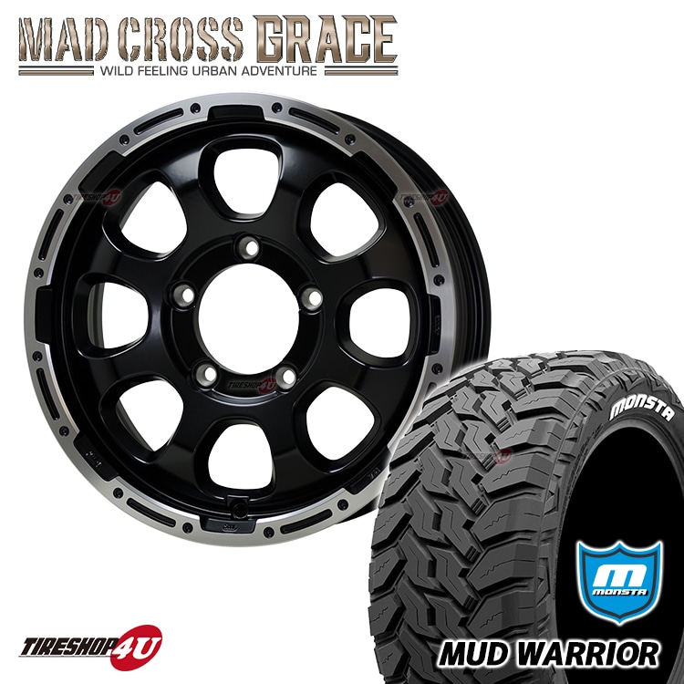 MAD CROSS GRACE 16x5.5J 5/139.7 +20 GB/P MONSTA MUD WARRIOR 215 