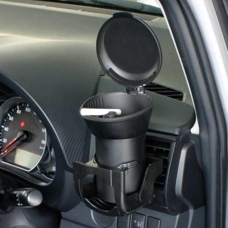 ビッグ缶アッシュ 灰皿 車用 超大容量 吸殻100本 ワンタッチ消火穴付き