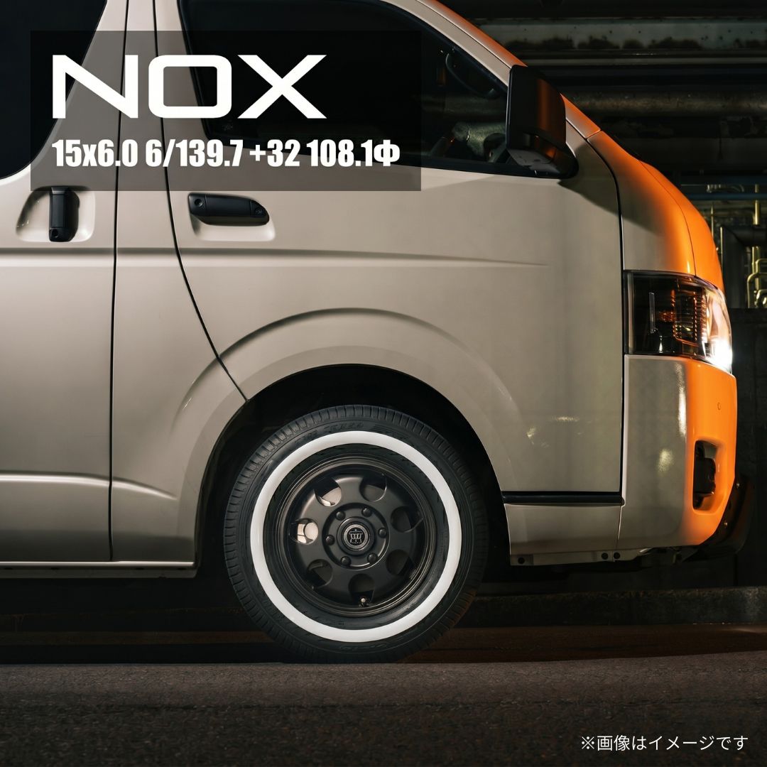 RIVAI NOX 15x6.0J 6/139.7 +32 MB マットブラック TIREFROG TRIPLE