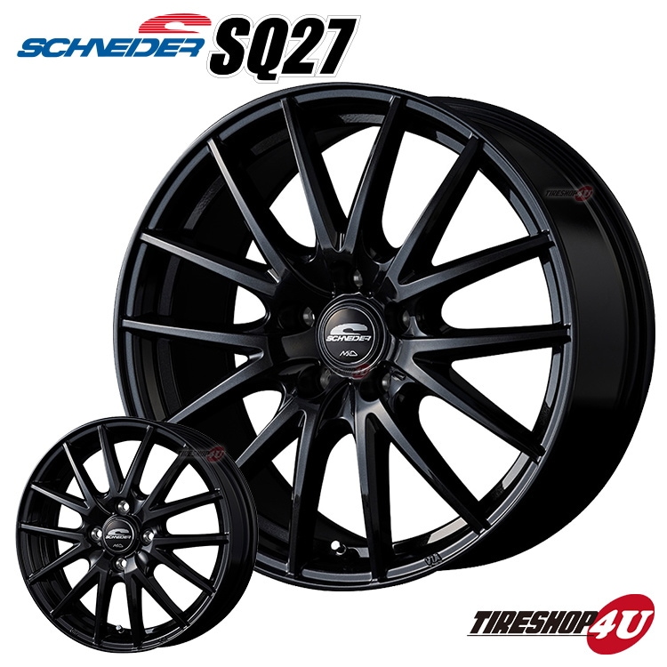 SCHNEDER シュナイダー SQ27 17インチ 17x7.0J 5/114.3 +38 BK