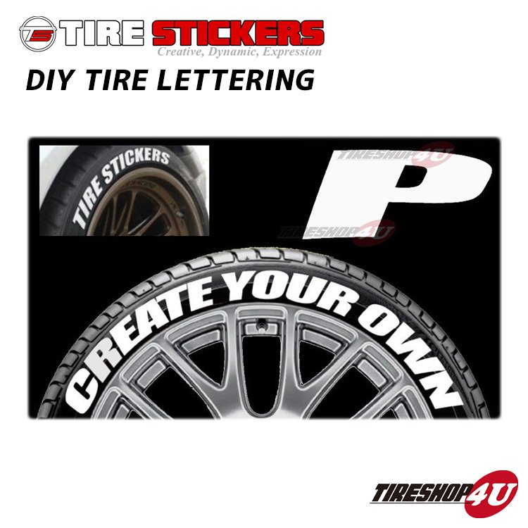 TIRE STICKERS yPz DIY TIRE LETTERING ^CXebJ[ DIY ^O 1 4 zCg^[ o[^Cv