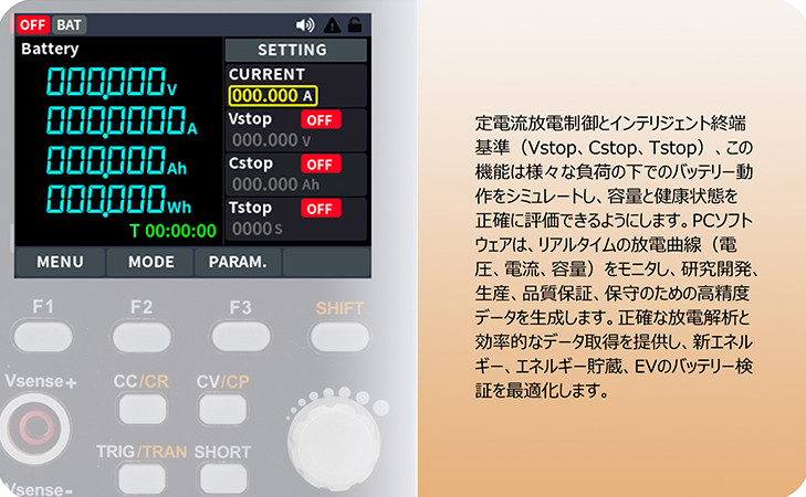 バッテリ放電テスト