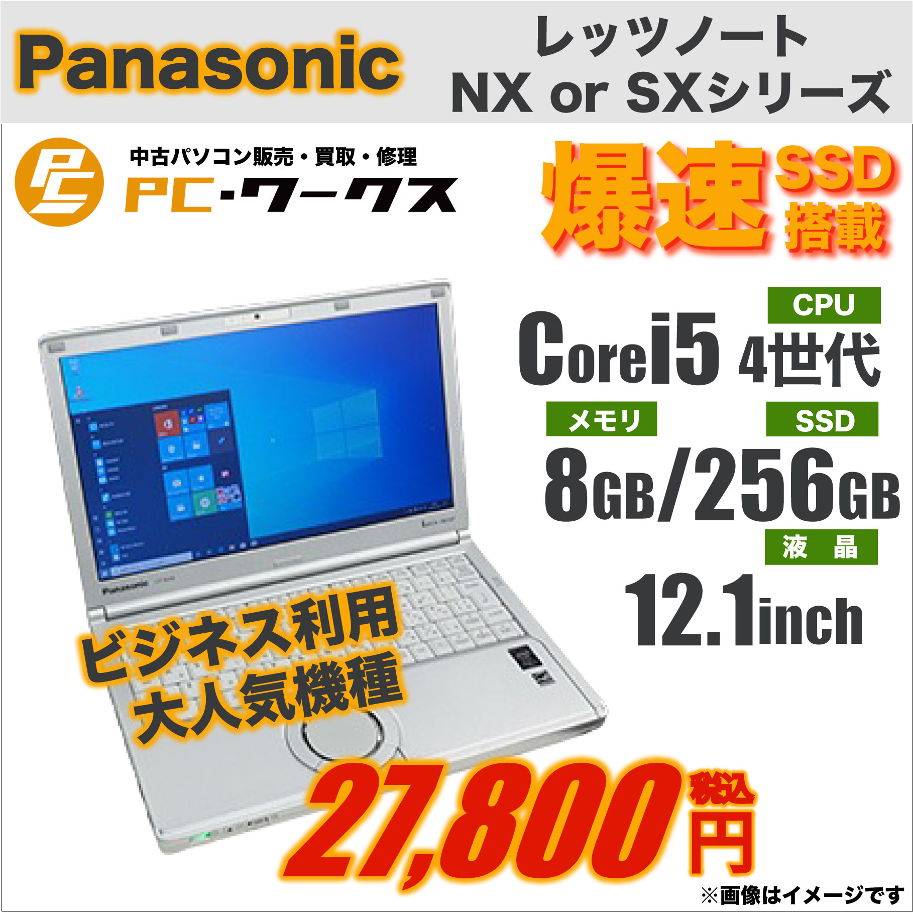 Panasonic Let’snote NX1 i5 SSD512GB 8GB