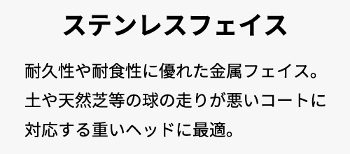 ステンレスフェイスについて