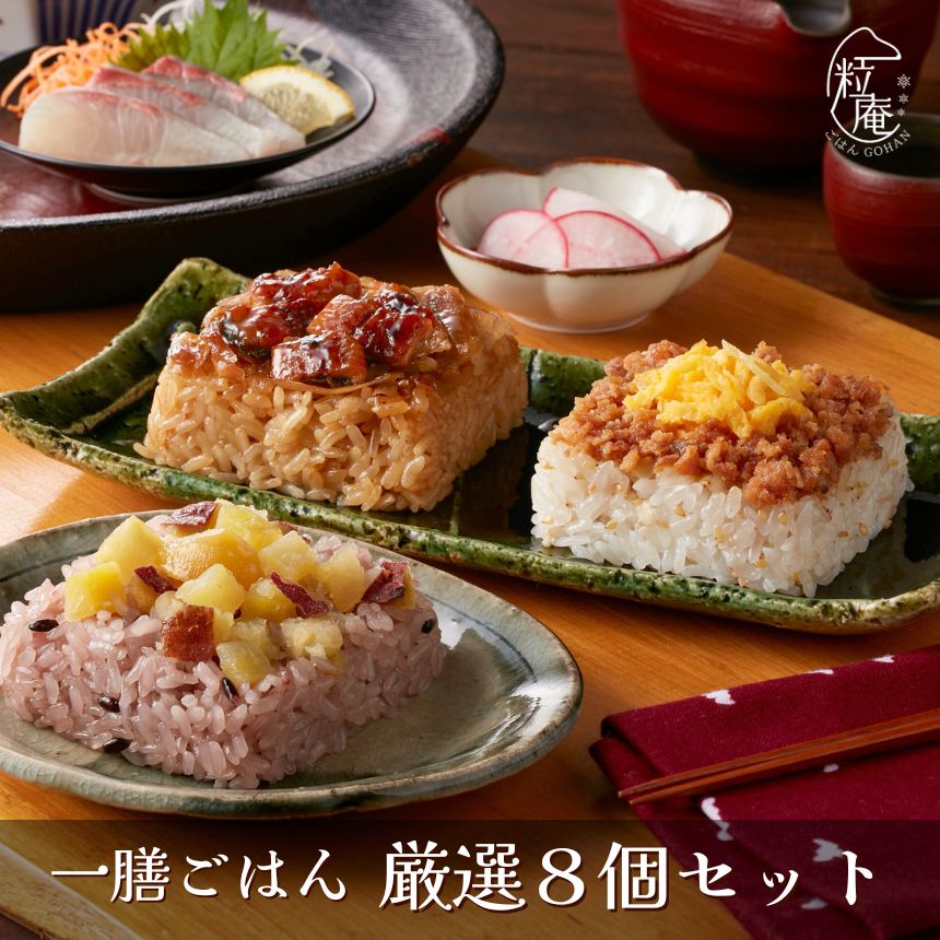 一膳ごはん 厳選8個セット 九州のお米 佐賀県産米 熟成米使用 冷凍ご飯 おいしい冷凍ご飯 おとりよせ 九州グルメ ギフト 贈答 一粒庵 唐房米穀 佐賀
