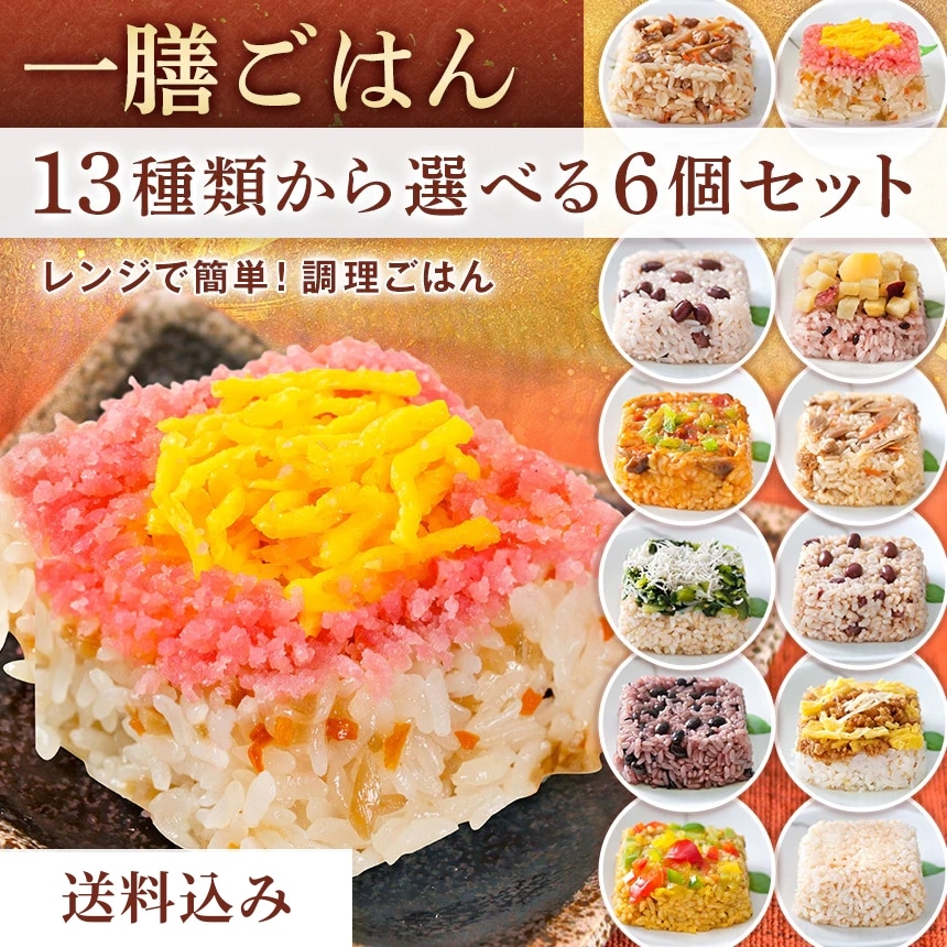 一膳ごはん 選べる6品 九州のお米 佐賀県産米 熟成米使用 冷凍ご飯 おいしい冷凍ご飯 おとりよせ 九州グルメ ギフト 贈答 一粒庵 唐房米穀 佐賀