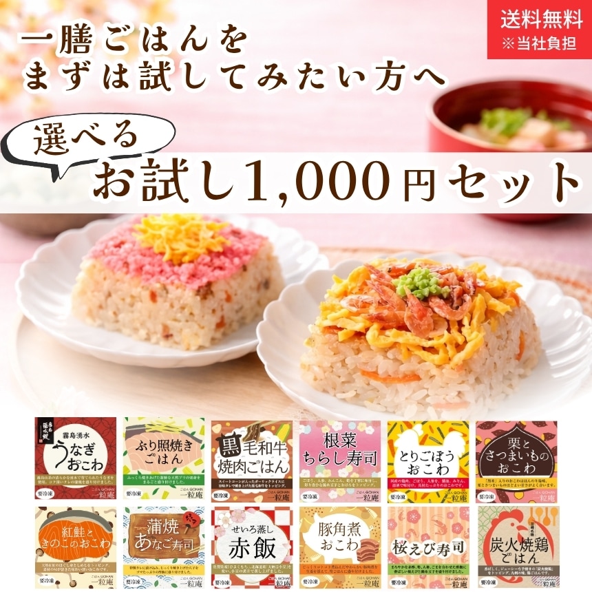 お試しセット 一膳ごはん ごはんギフト おとりよせ ギフト 贈答 一粒庵 唐房米穀 佐賀