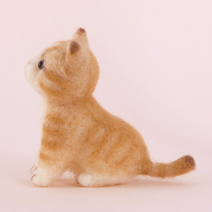 クラフト フェルト手芸 アクレーヌでつくる 茶トラの子猫 | キット