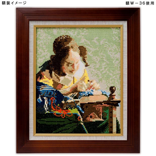 クロスステッチキット オリムパス ART GALLERY レースを編む女 フェル