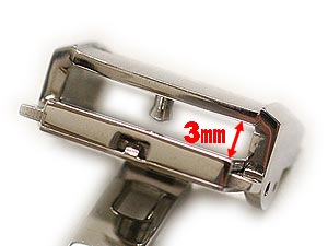 時計屋ネット Type7 Dバックル イエローゴールド 両開き プッシュ バックル 腕時計 ステンレス SUS316L 16mm 18mm 20mm