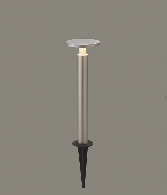 [１２Ｖ照明]美彩シリーズ ガーデンポールライト Ｈ７００ 色：灯具・ポール：シャイングレー LIXIL(LED)照明 ポールライト [送料無料！] - 1