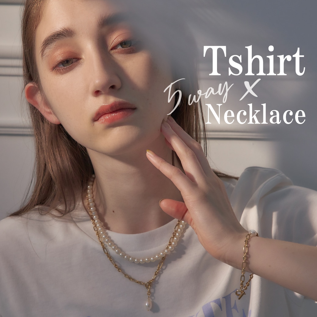 Tshirt x 5way necklace